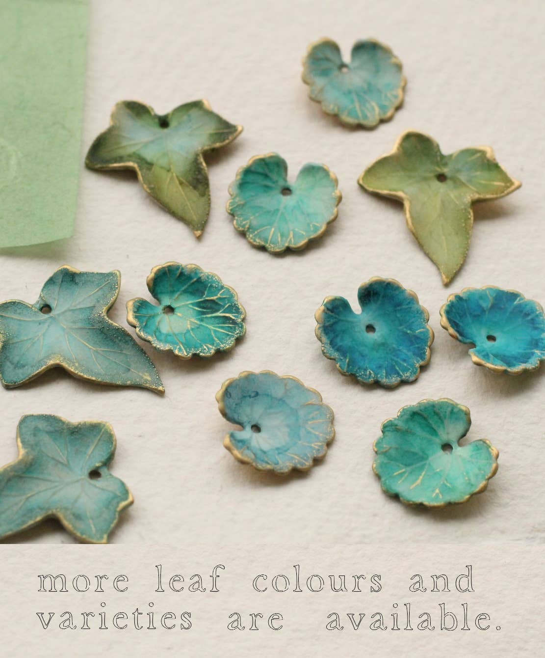 Silk Purse, Sow's Ear - Seafoam Turquoise Leaf Earrings