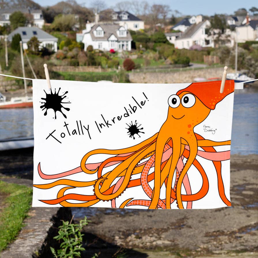 Gone Crabbing - Totally Inkredible Tea Towel