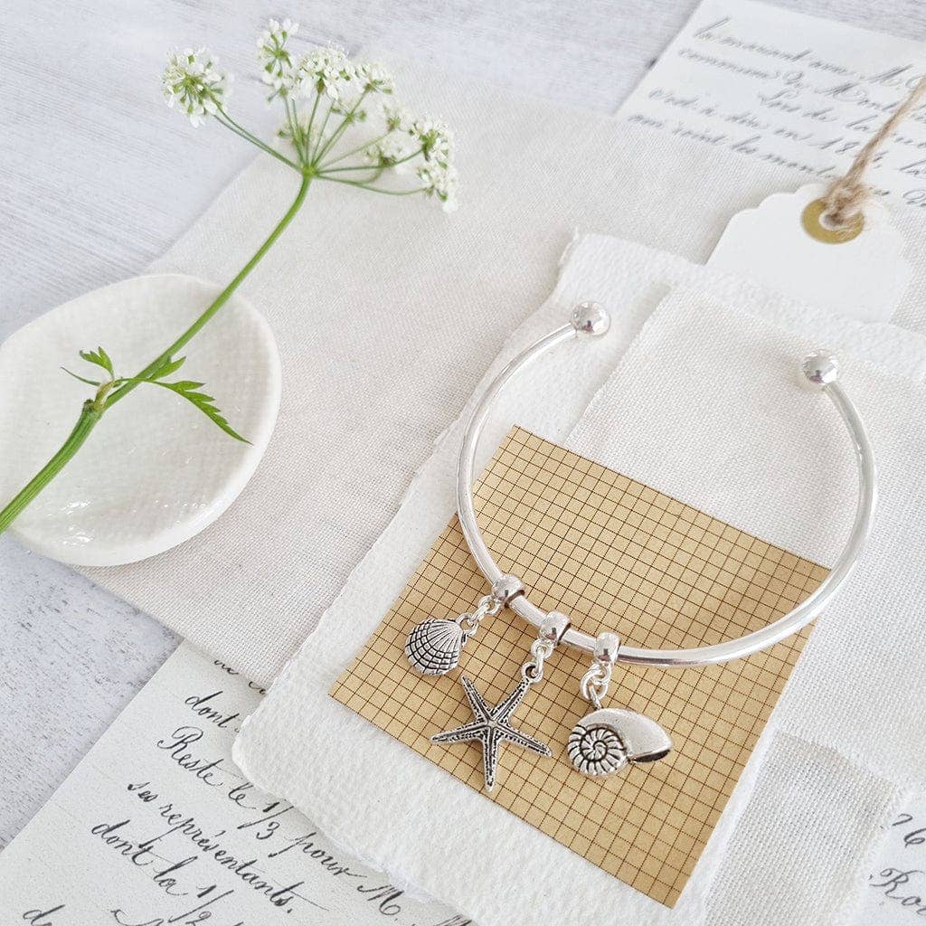 Zamsoe - Seaside Silver Plated Charm Bracelet