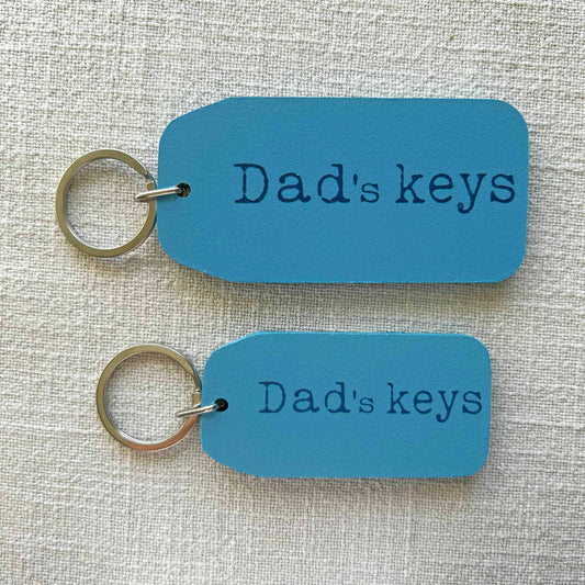 The Wooden Postcard Company - DAD'S KEYS Wooden Key Tag