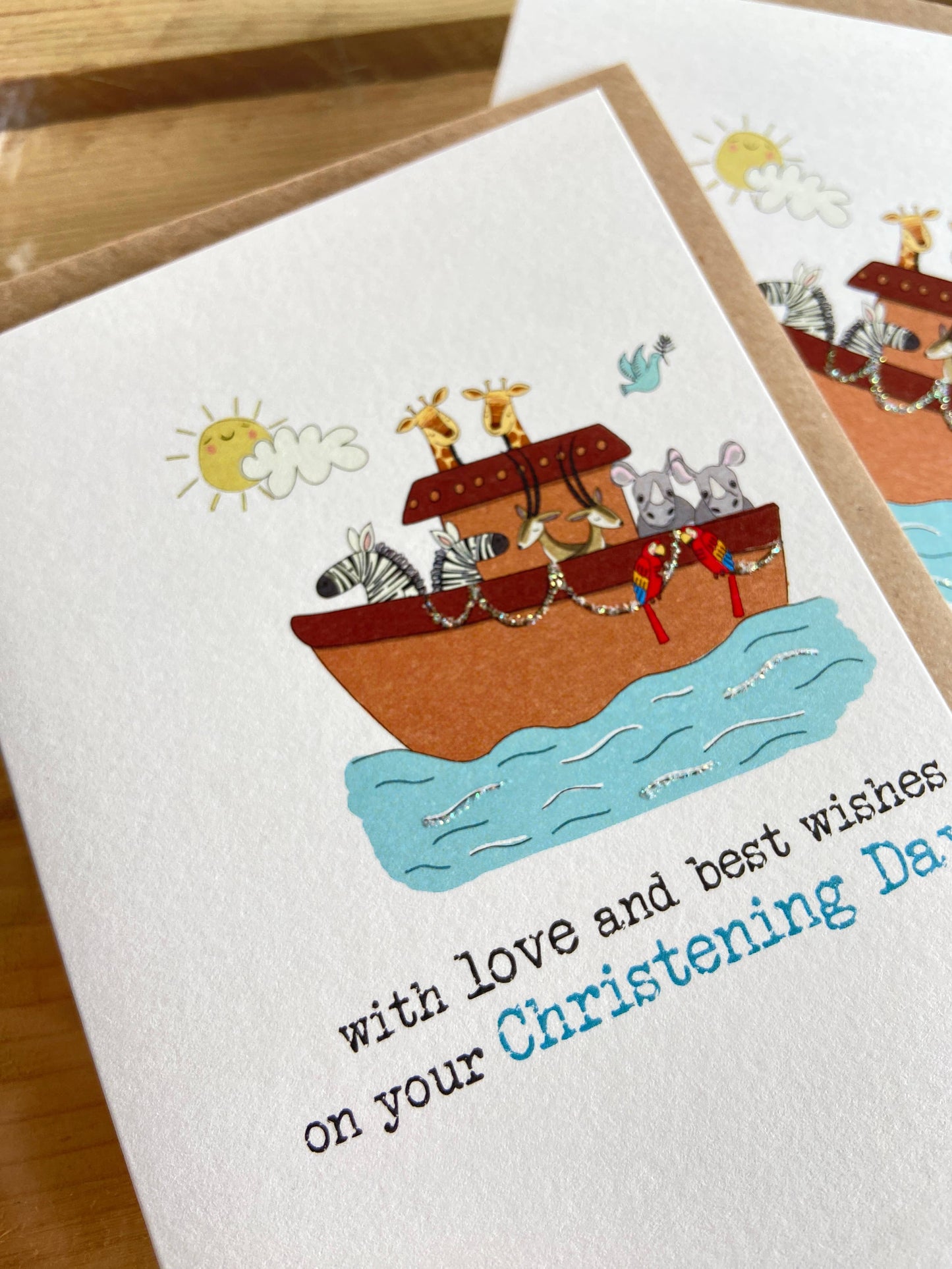 With Love On Your Christening Day - Greetings Card