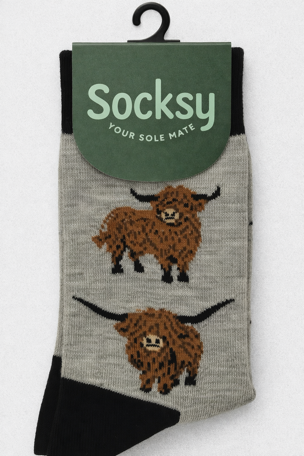 Socksy - Highland Cow Organic Cotton Socks