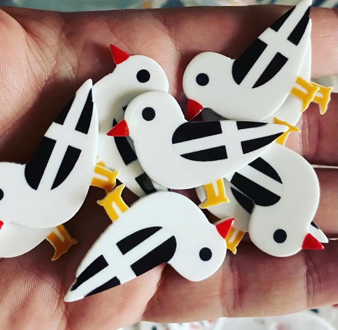 Jewells - Resin Seagull Keyring Key Chain