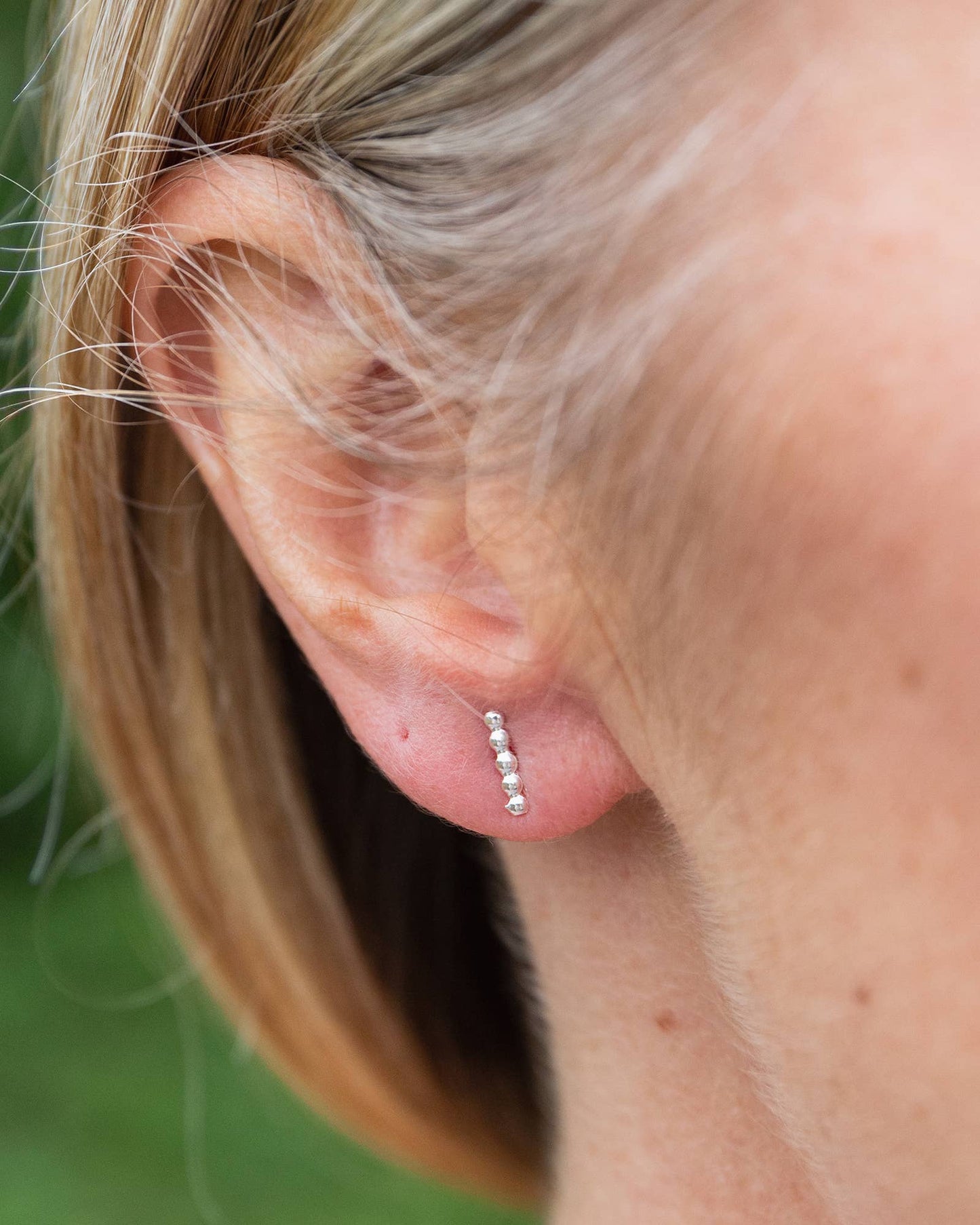Lucy Kemp - Sterling Silver Mini Studs - Dotty Stick
