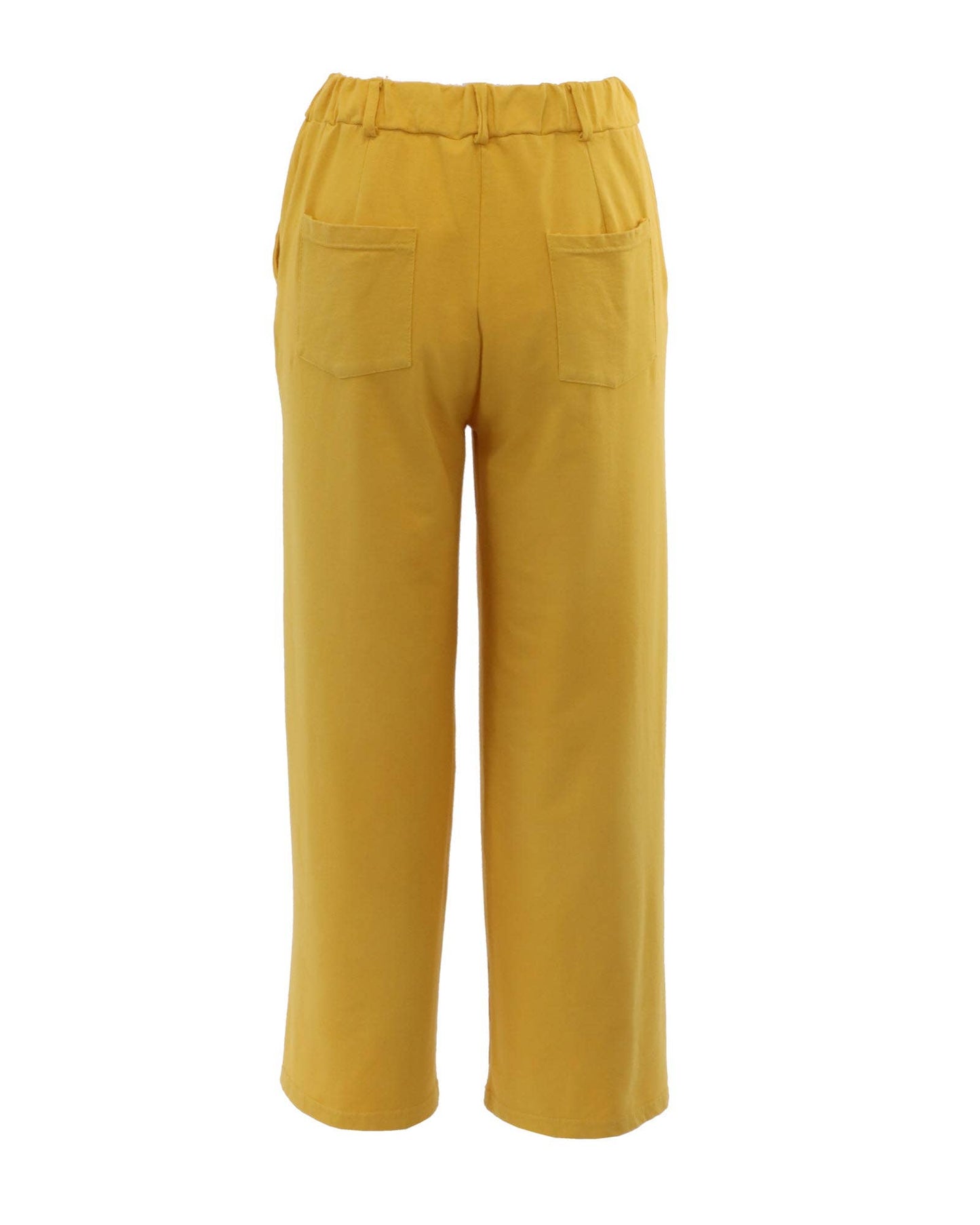 Cadenza Wide Leg Cotton Jersey Trousers: Pink Peppercorn / Small