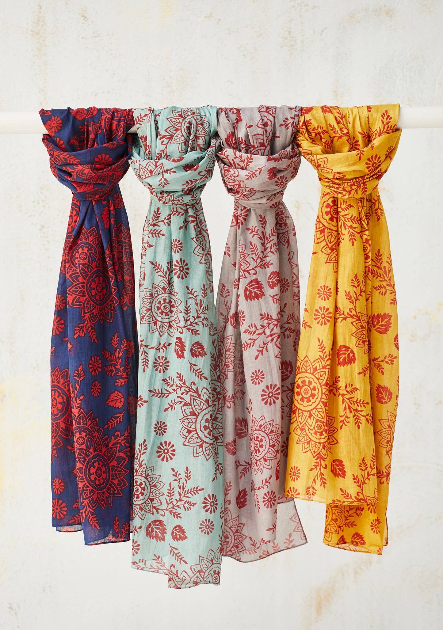 Nitara Floral Printed Cotton Scarf