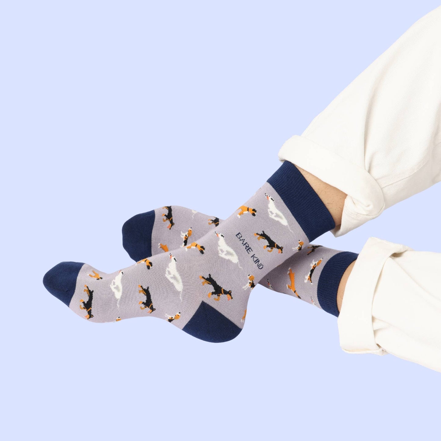 Bare Kind - Purple Dog Socks