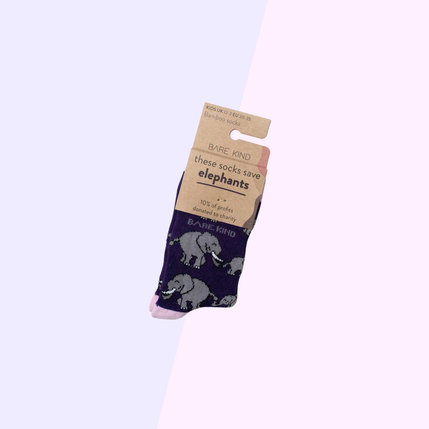 Bare Kind - Elephant Socks - Kid's Socks