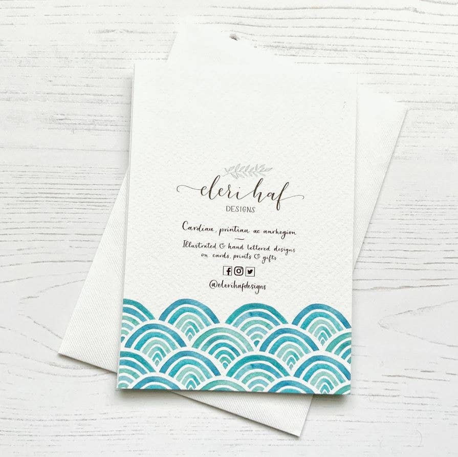 Welsh Love Card - Mor o Gariad