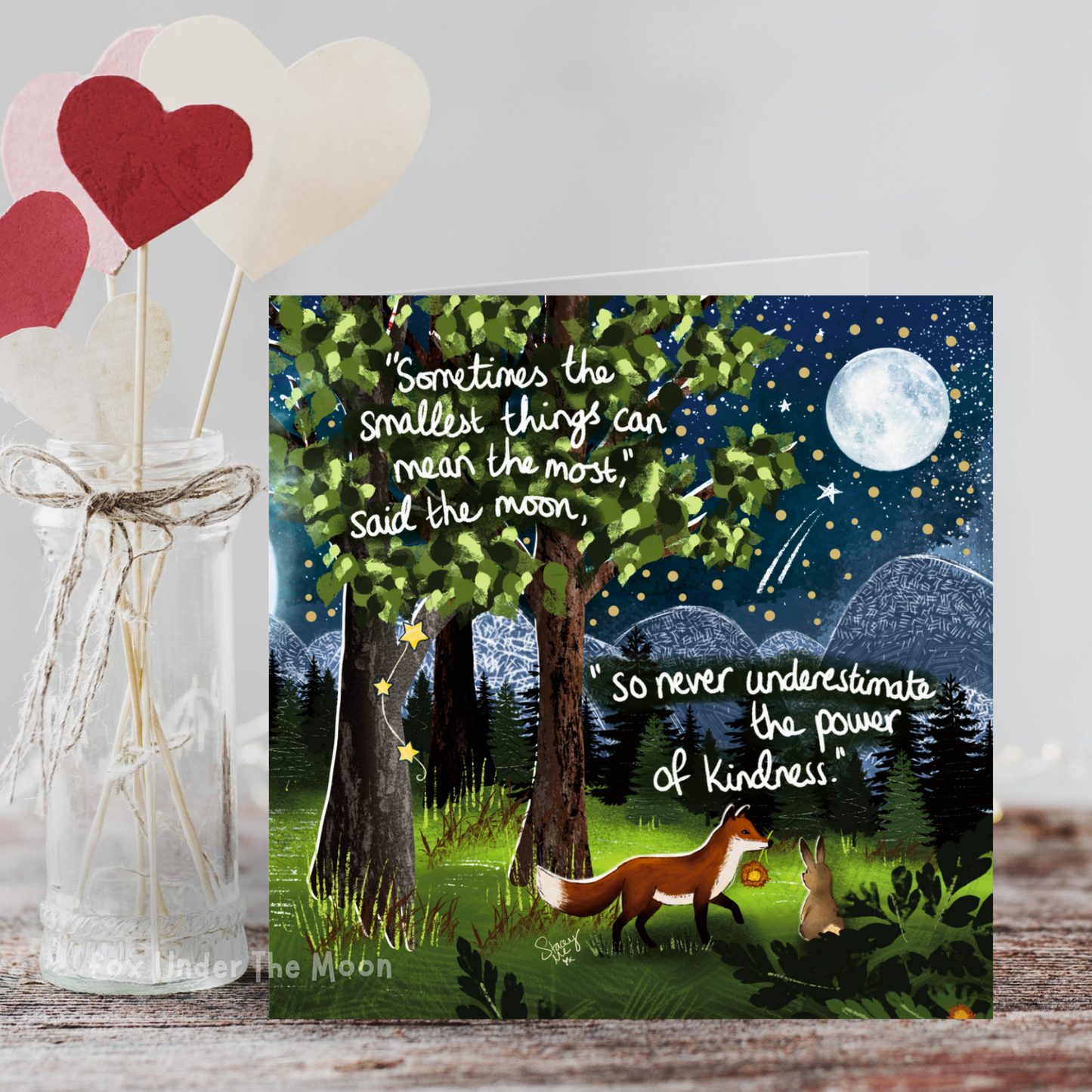 'The Smallest Things' -Greeting Card From Fox Under The Moon
