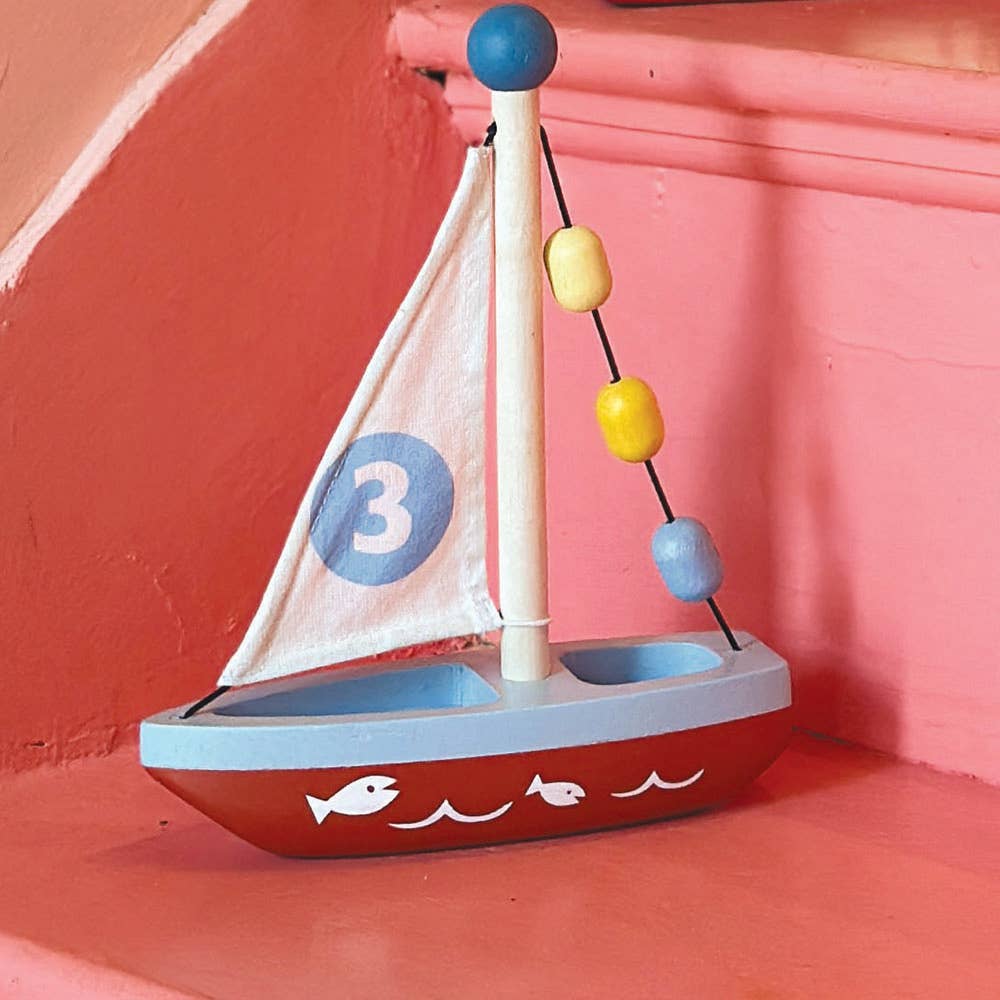 Threadbear Design UK - Mentari Wooden Sailing Boat