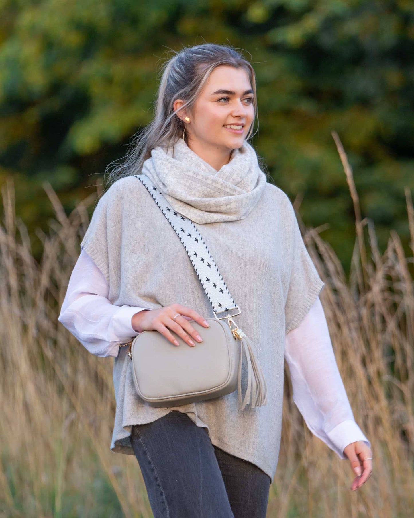 Cadenza Italy Ltd - Classic Cashmere Blend Tunic: Burnt Orange