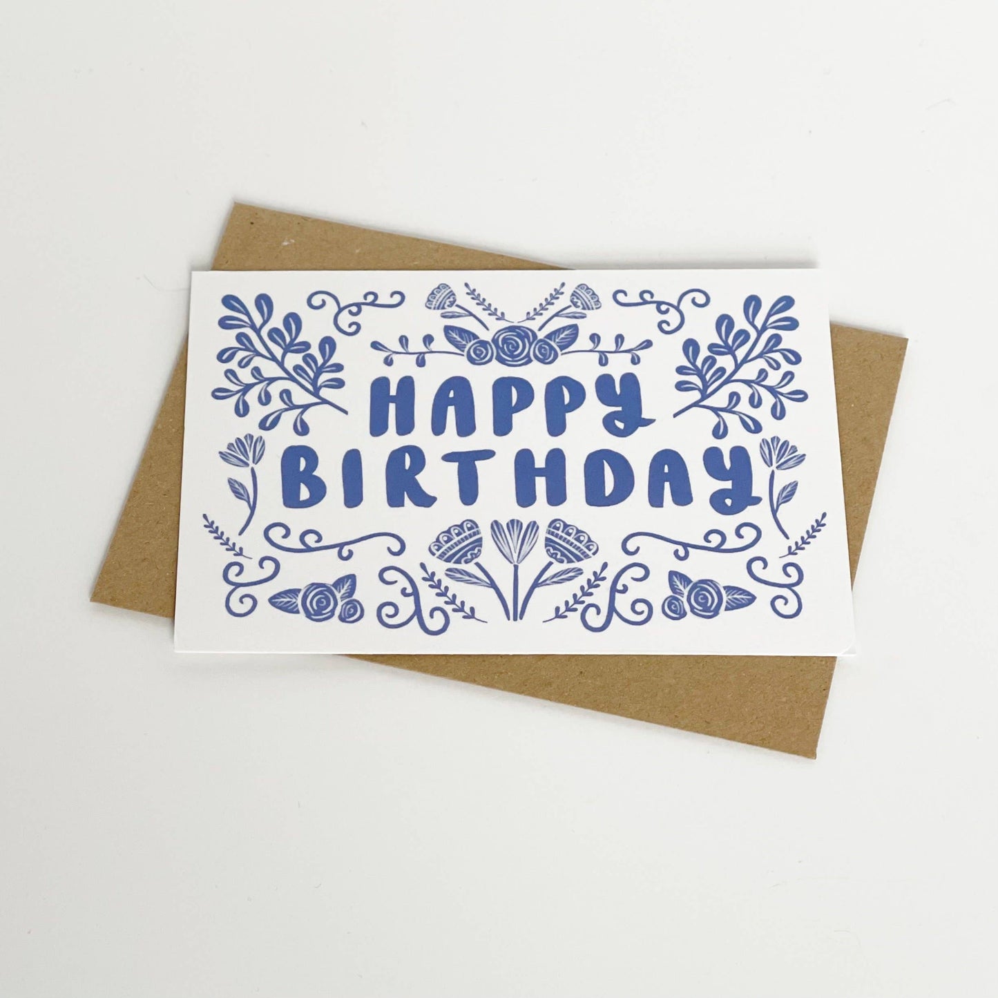 Lomond Paper Co - Happy Birthday - Folk Blue