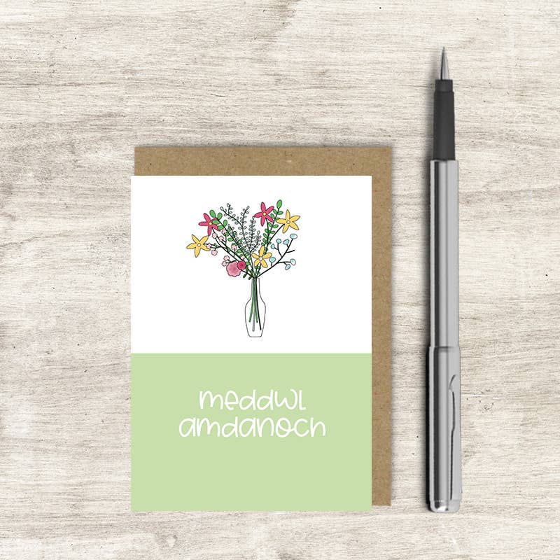 Meddwl Amdanoch (Thinking Of You) - Welsh Greetings Card