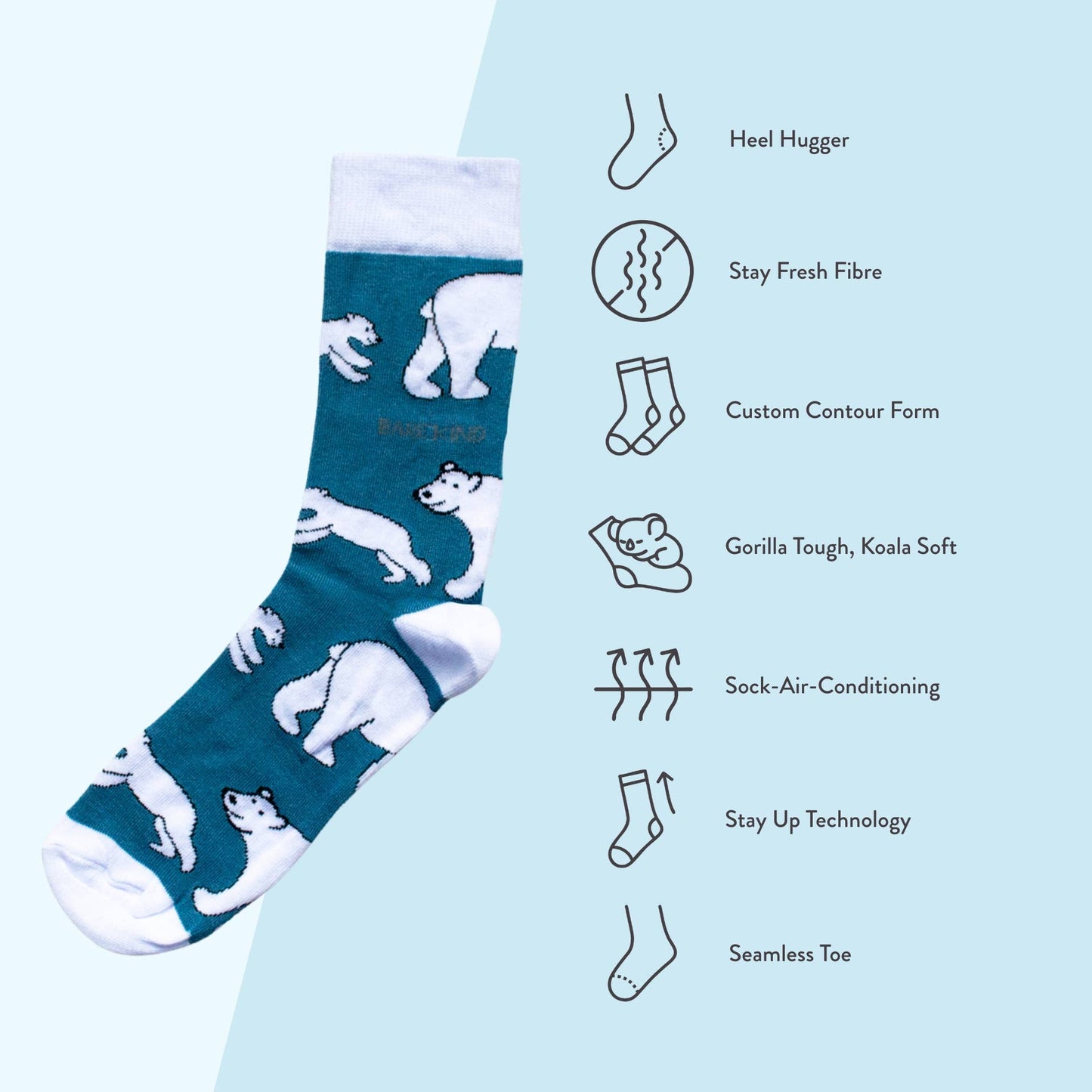 Bare Kind - Polar Bear Socks