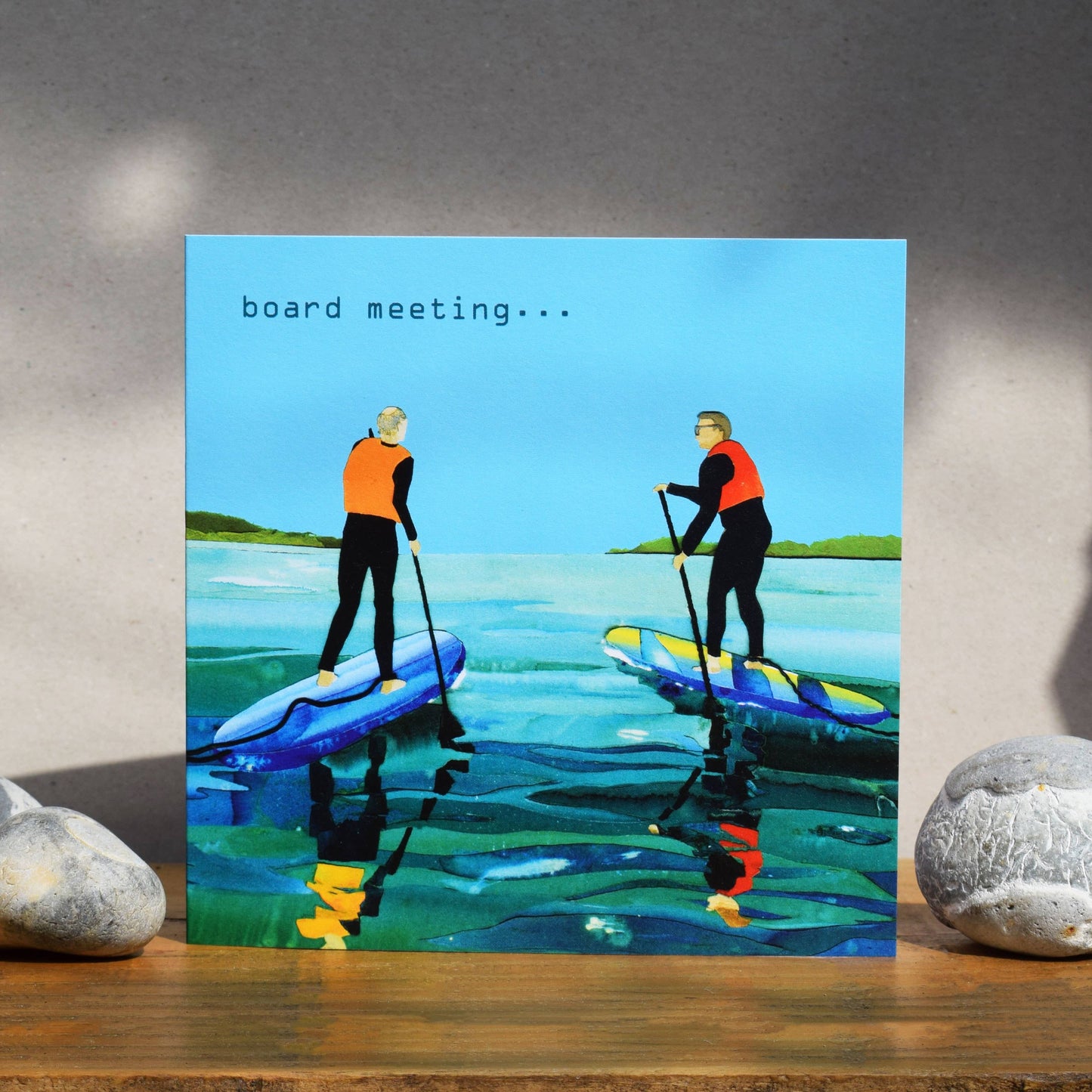 Windsock Press - 'Board Meeting' (paddle boarding card)