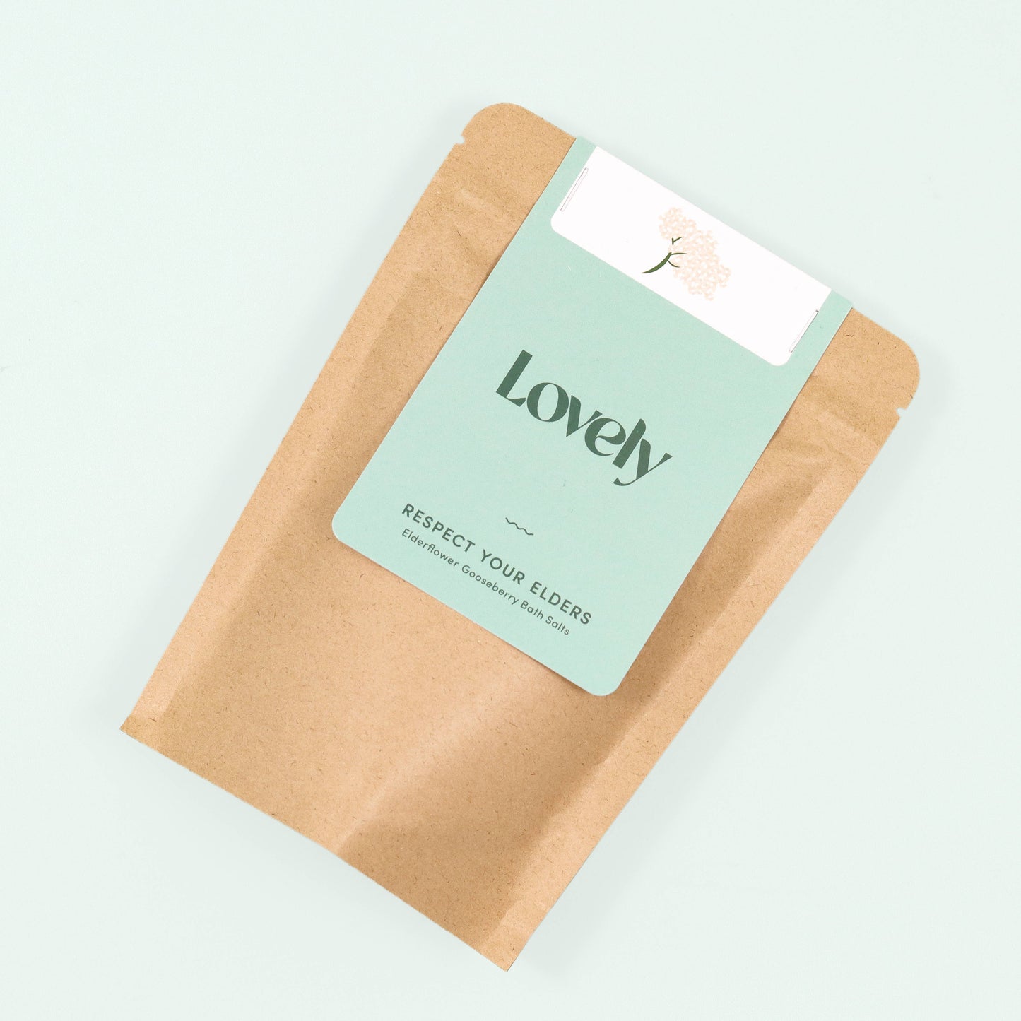 Lovely Skincare - Bath Salts - Respect Your Elders -Elderflower and Gooseberry