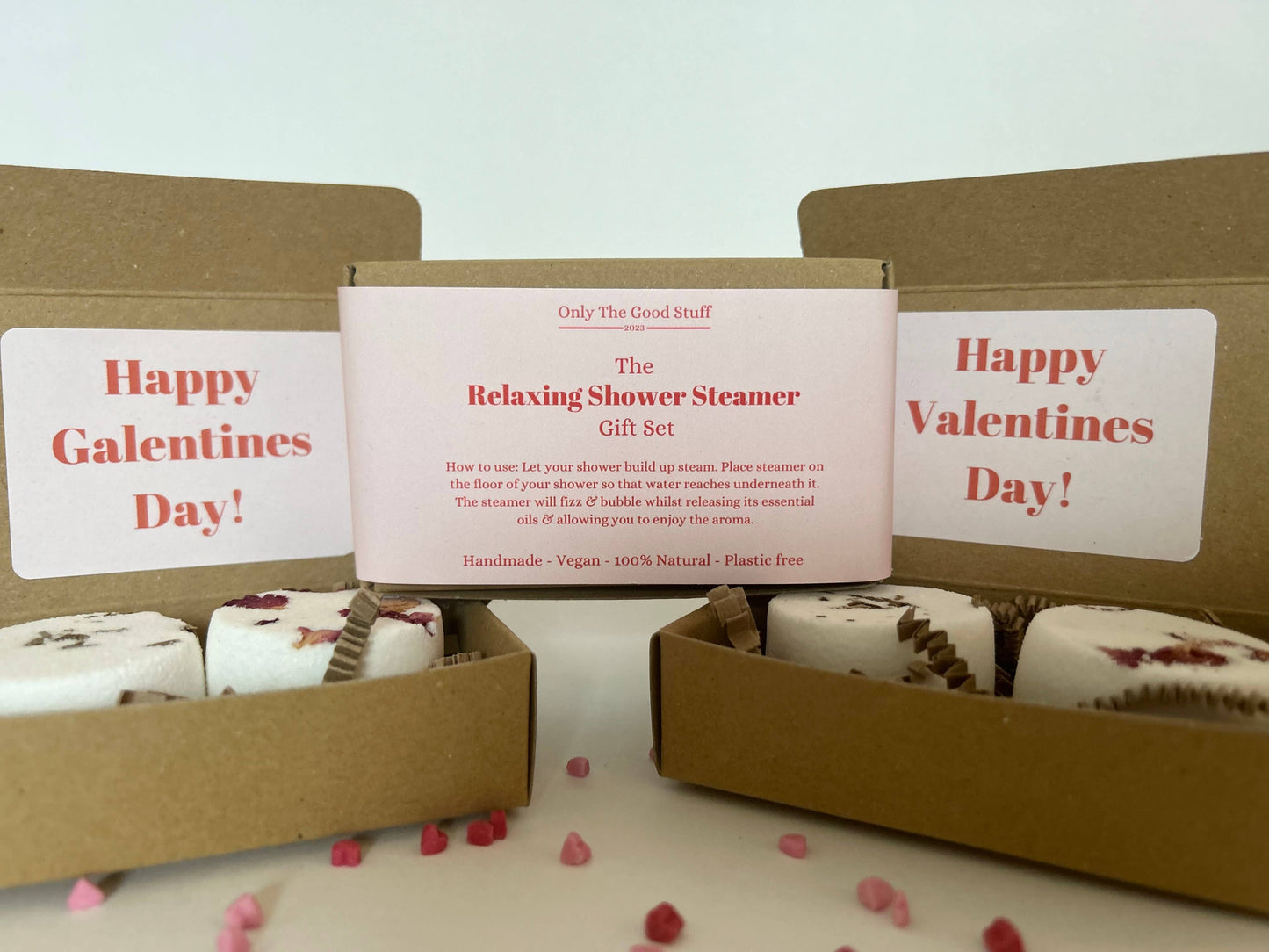 Only The Good Stuff - Two Piece Mini Shower Steamer Gift Set- Relaxing: Happy Birthday