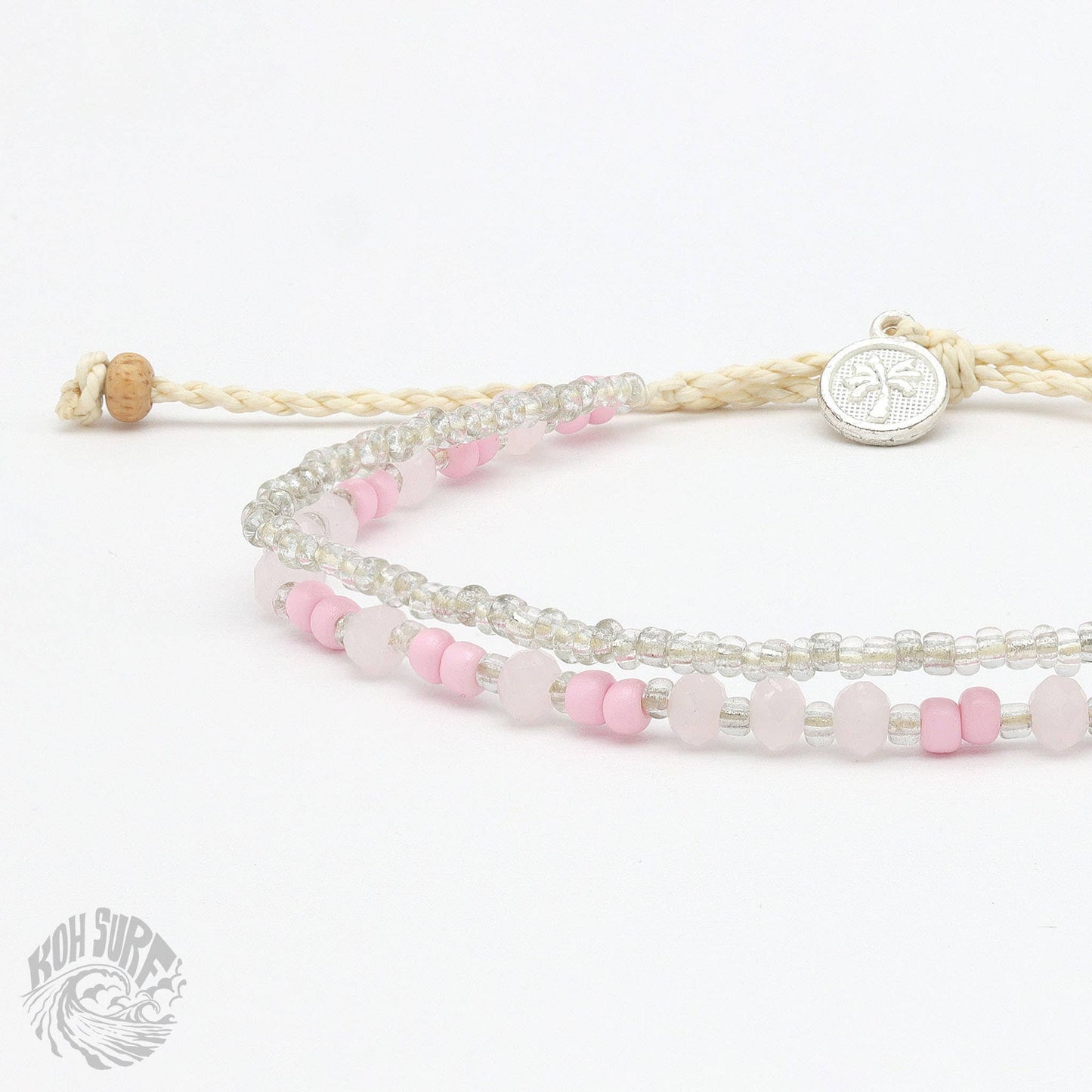 Pineapple Island -  Kanawa Beach Beaded Bracelet, Surf Bracelet by Koh Surf : Aqua PAL-146