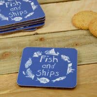 Port & Lemon - Fish and Ships Coaster