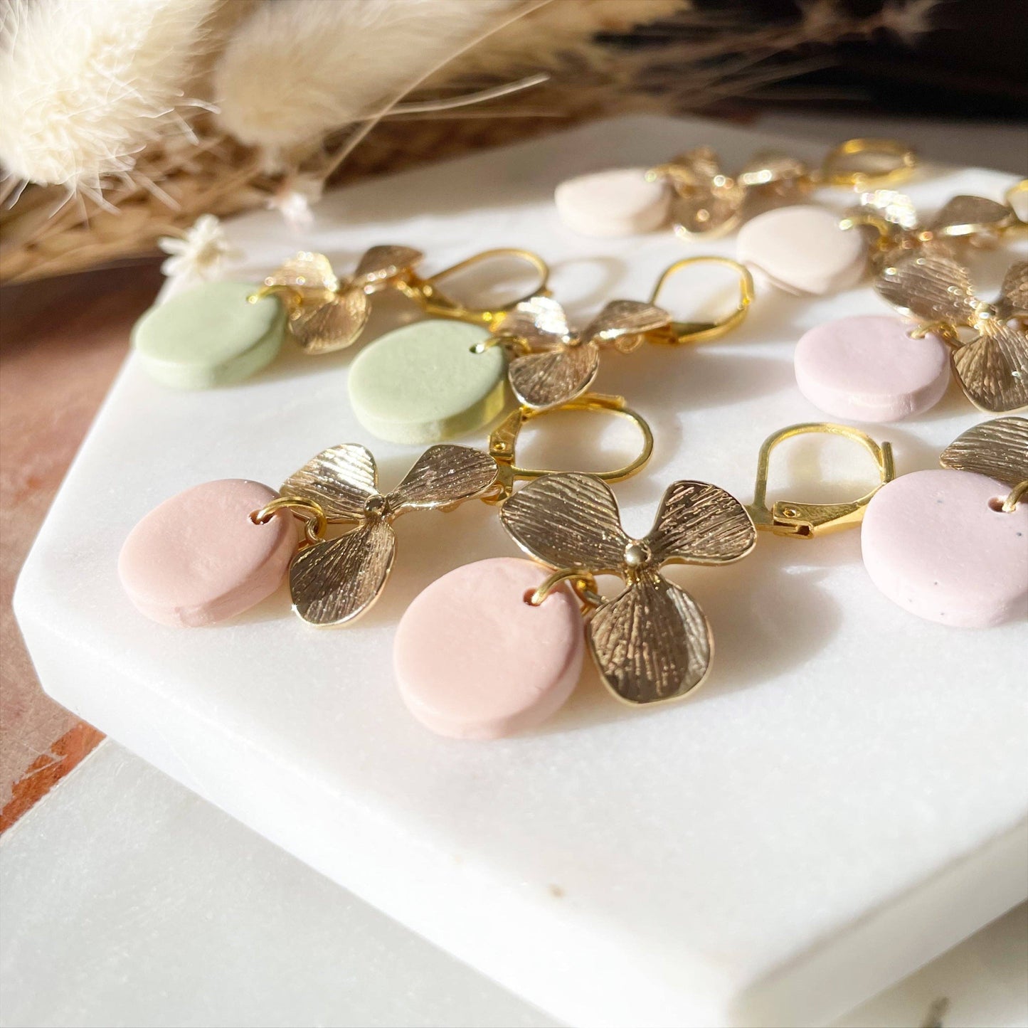 Bumble and Bees - Clematis Statement Earrings