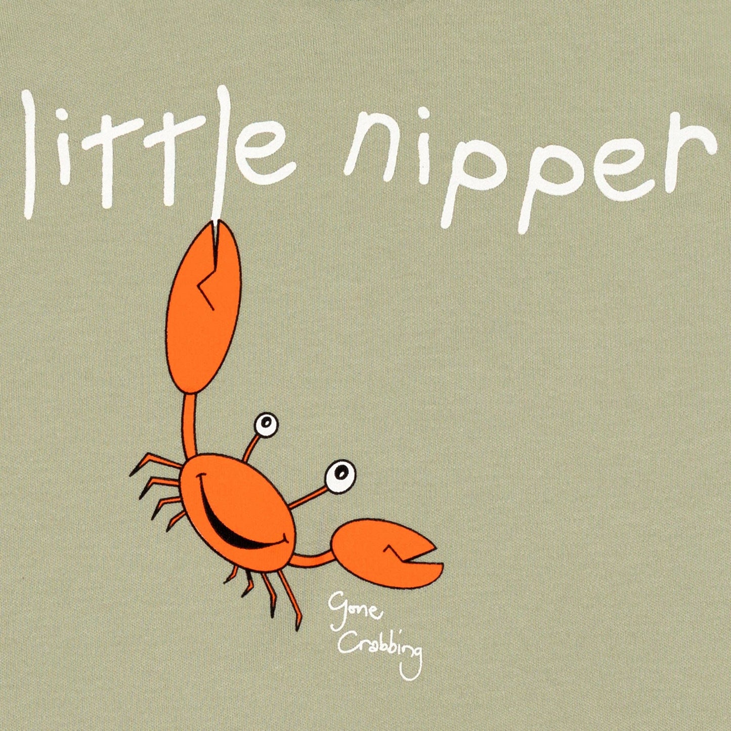 Little Nipper Baby T - Shirt - Sage Green