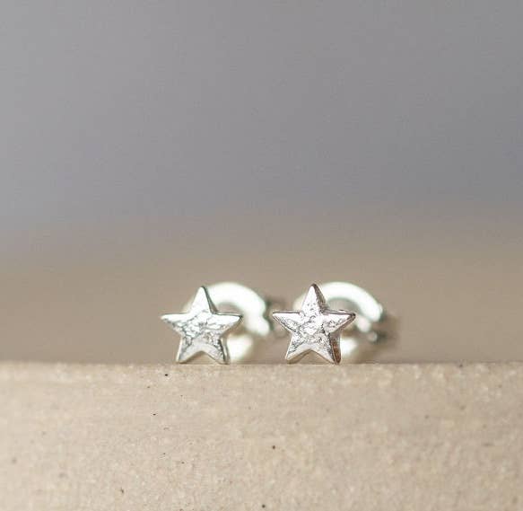 Lucy Kemp Jewellery - Sterling Silver Mini Star Studs