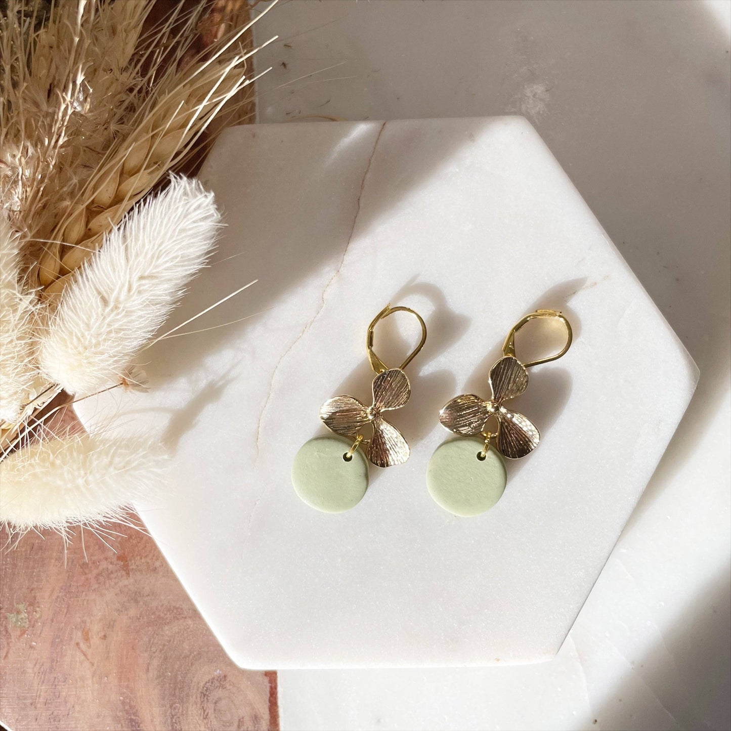 Bumble and Bees - Clematis Statement Earrings