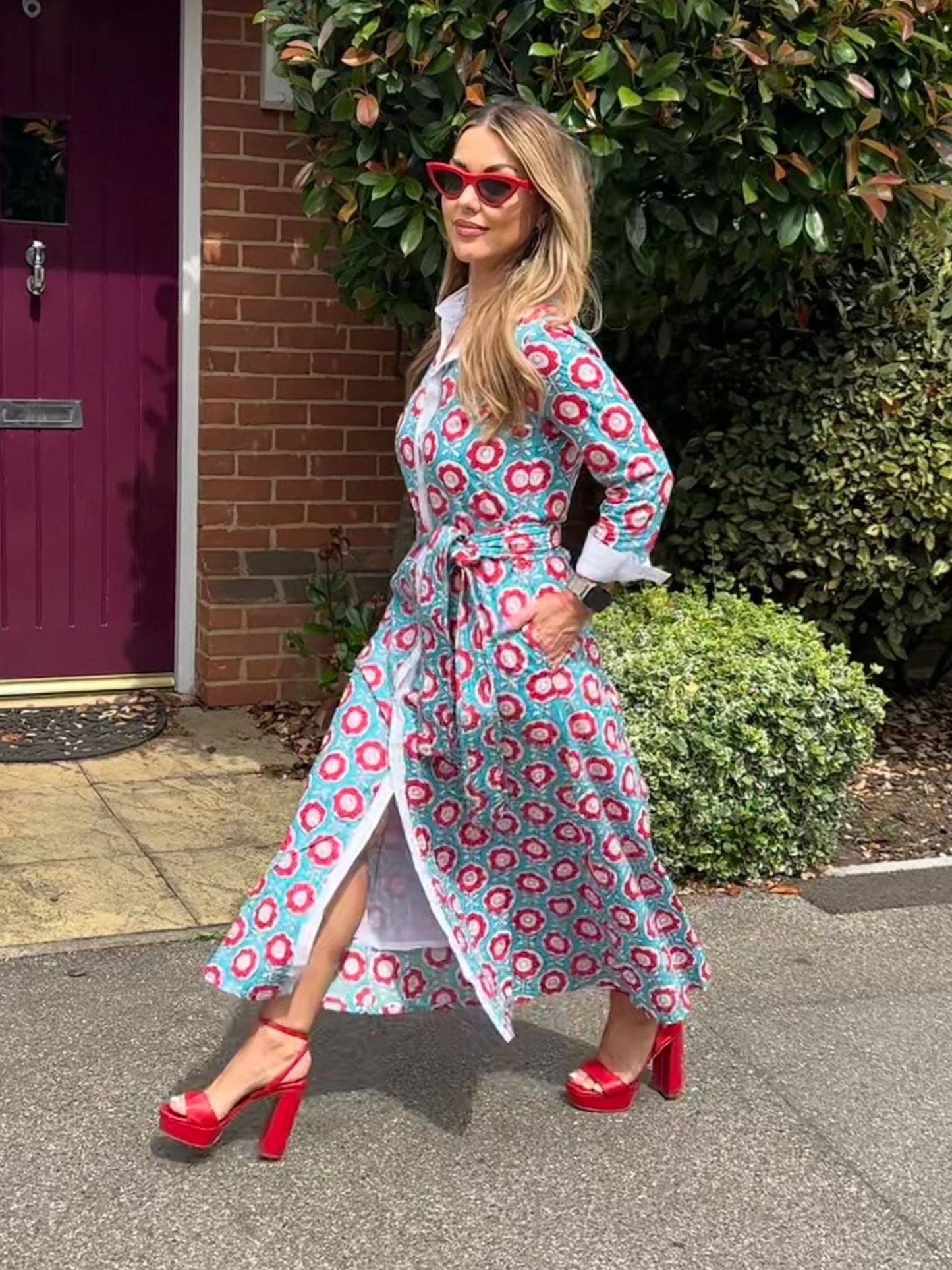 New Day Originals "JOY" AQUA DAISY (Fully Lined): AQUA DAISY