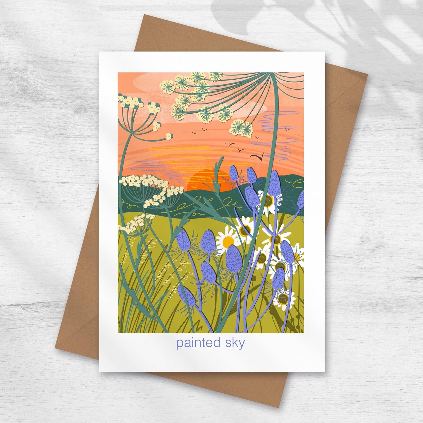 Painted Sky Greeting Card