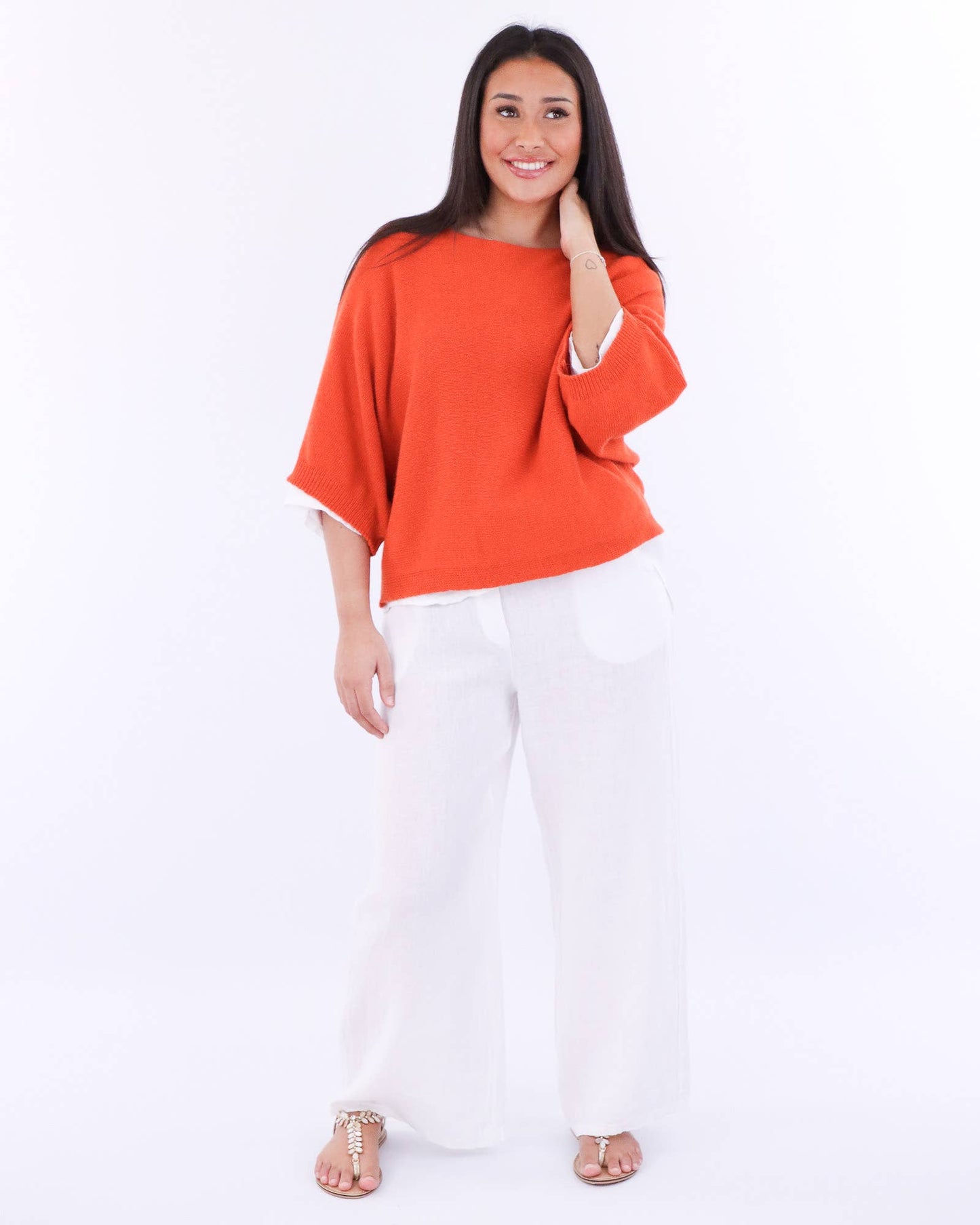 Cadenza Italy Ltd - Cashmere Blend Boat Neck Tunic