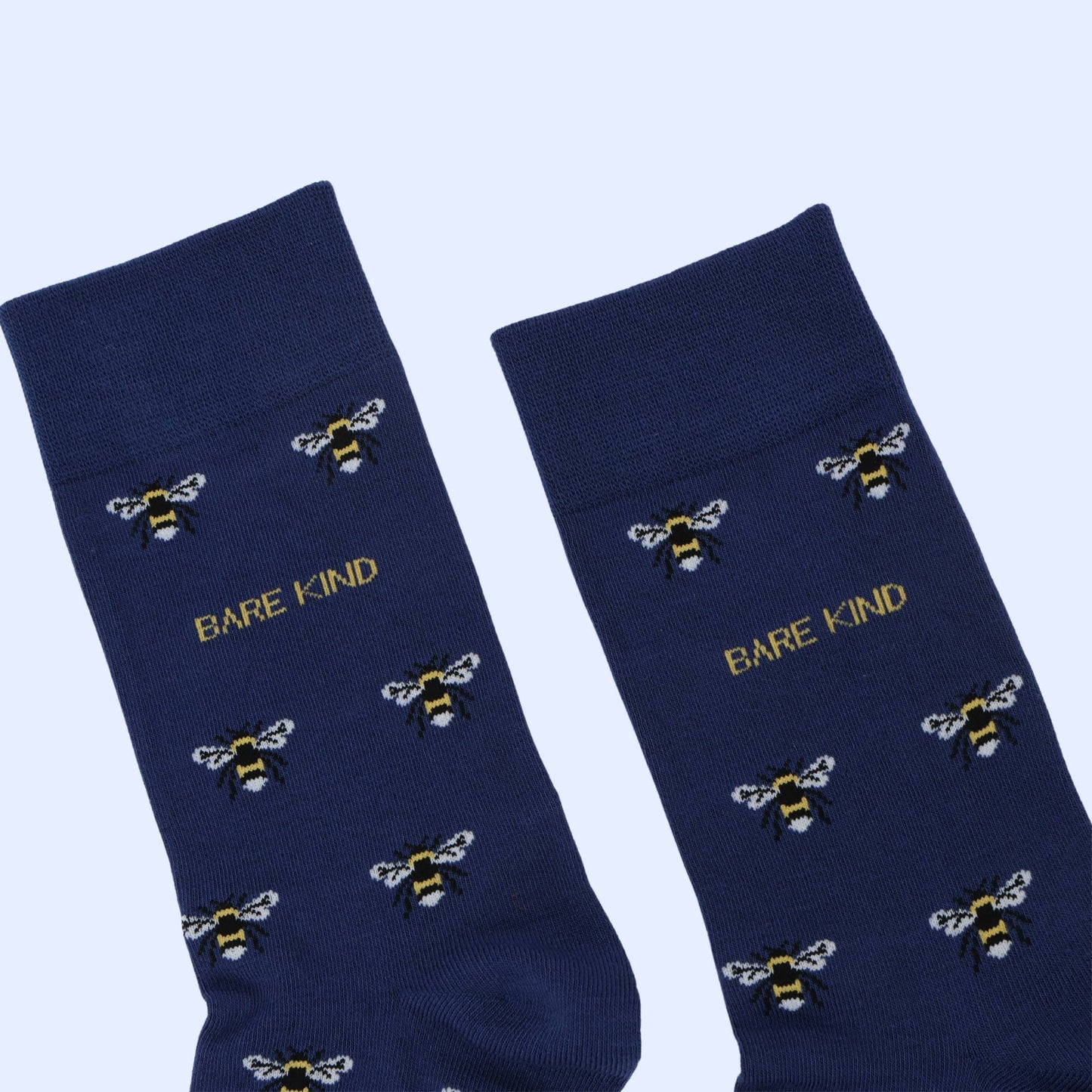 Bare Kind - Blue Small Motif Bee Socks