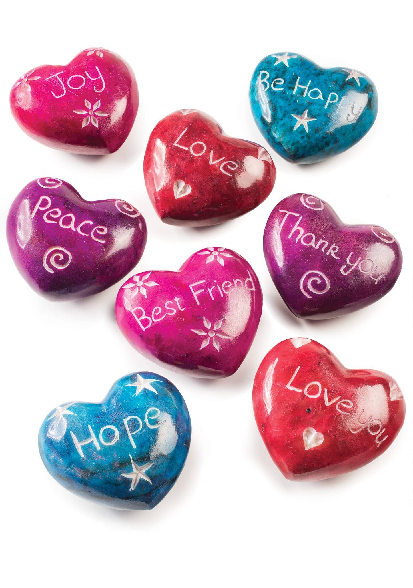 Namaste - Hand Carved Soapstone Heart With Message