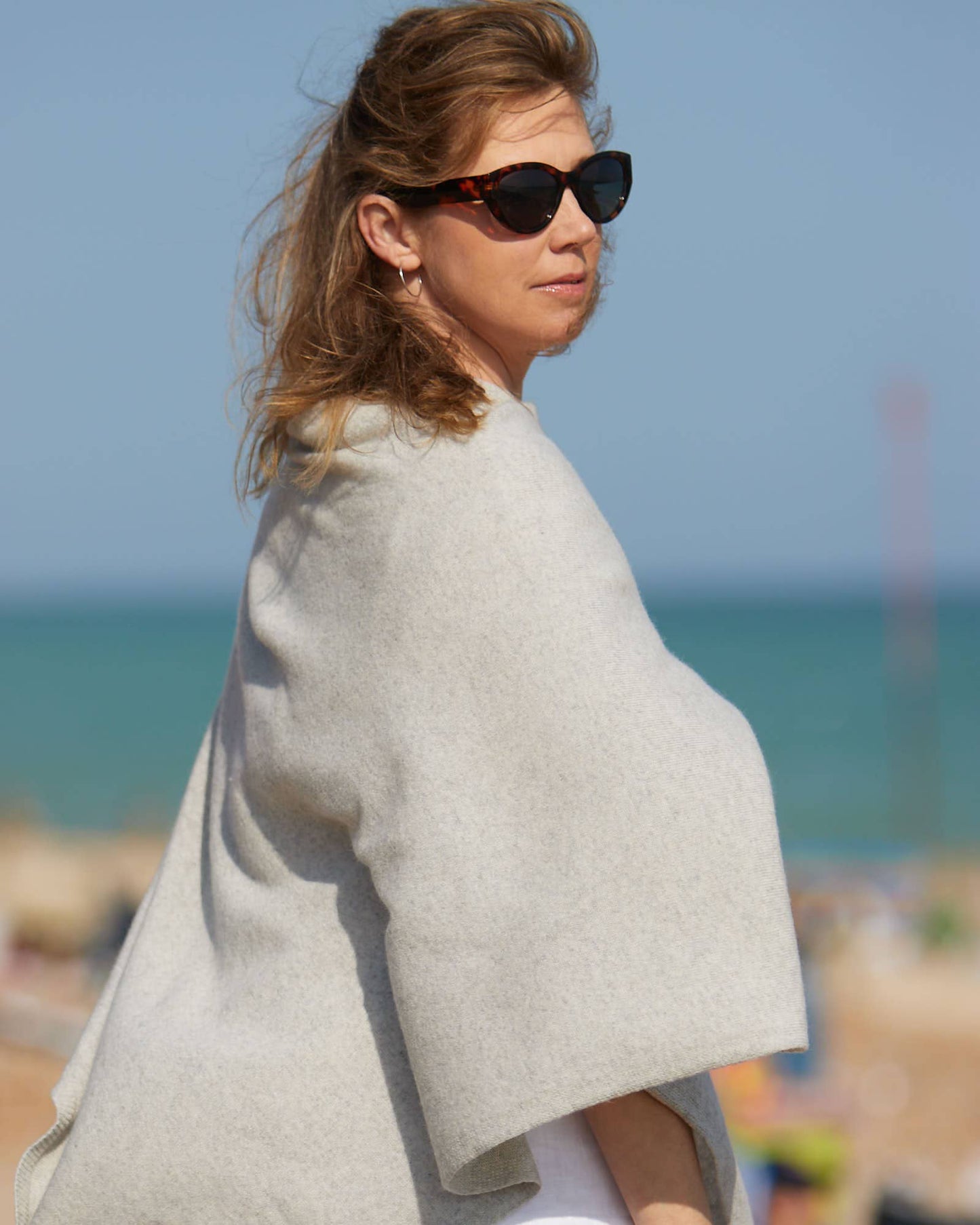 Cadenza Italy Ltd - Classic Cashmere Blend Poncho