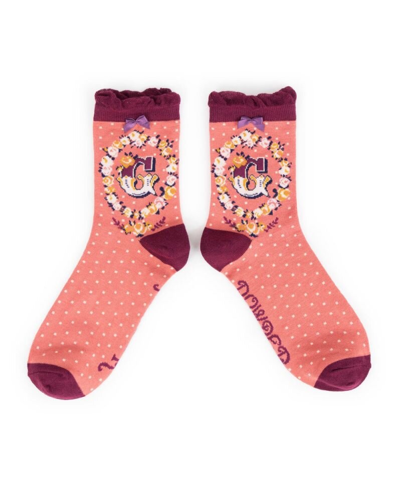 Powder Design Alphabet Monogram Socks