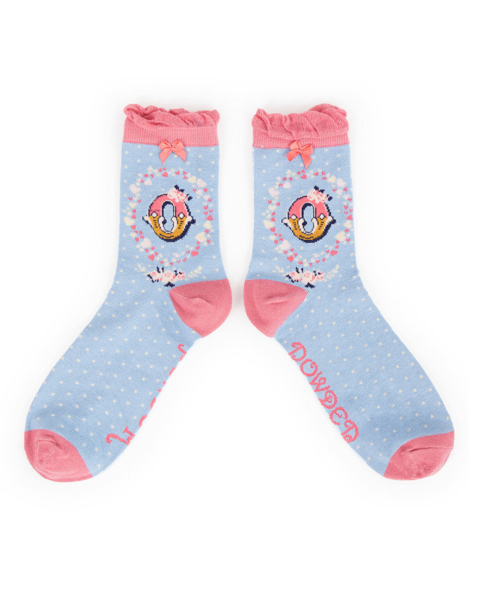 Powder Design Alphabet Monogram Socks