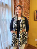Salisa Scarves - Leopard Zig Zag - S240053