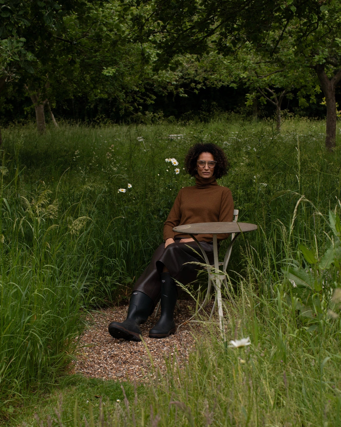 Chalk UK - Martha roll neck jumper - bracken