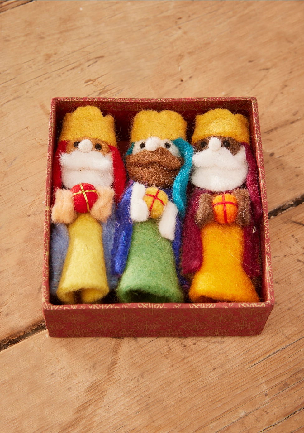 Namaste - Three wise men felt ornament XM235