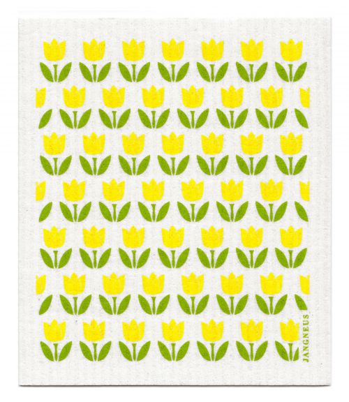 Yellow Tulip Small Dishcloth