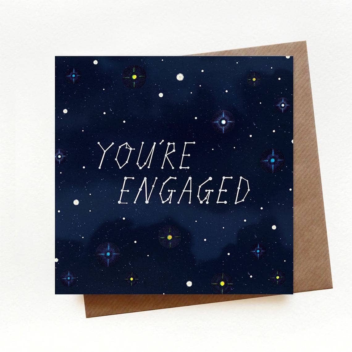 Engaged Constellations Card