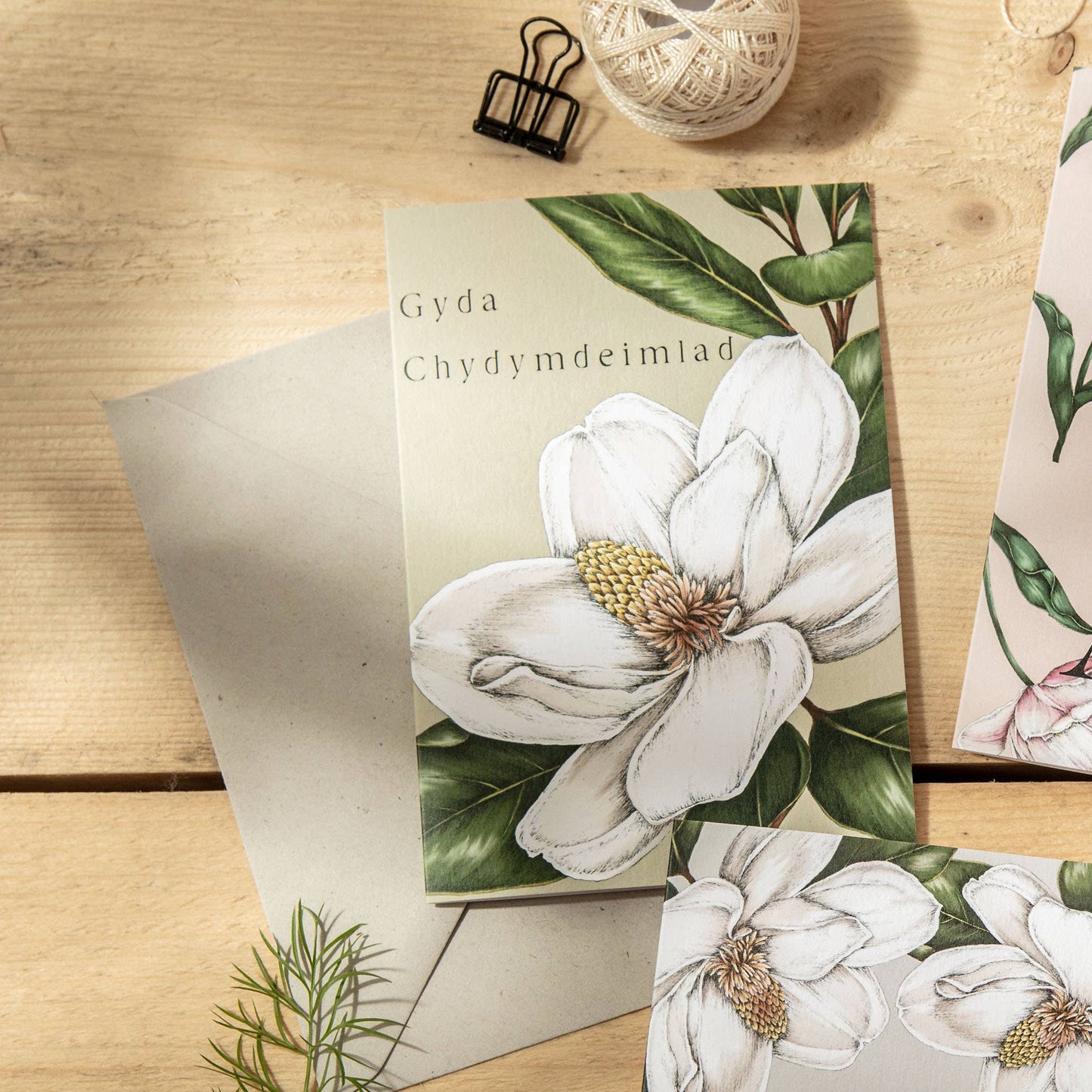 Spring Blossom - Gyda Chydymdeimlad - Cymraeg / Welsh Card