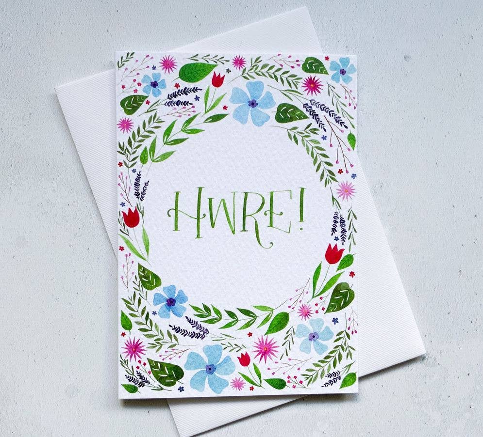 Welsh "Hooray" Card - Hwre
