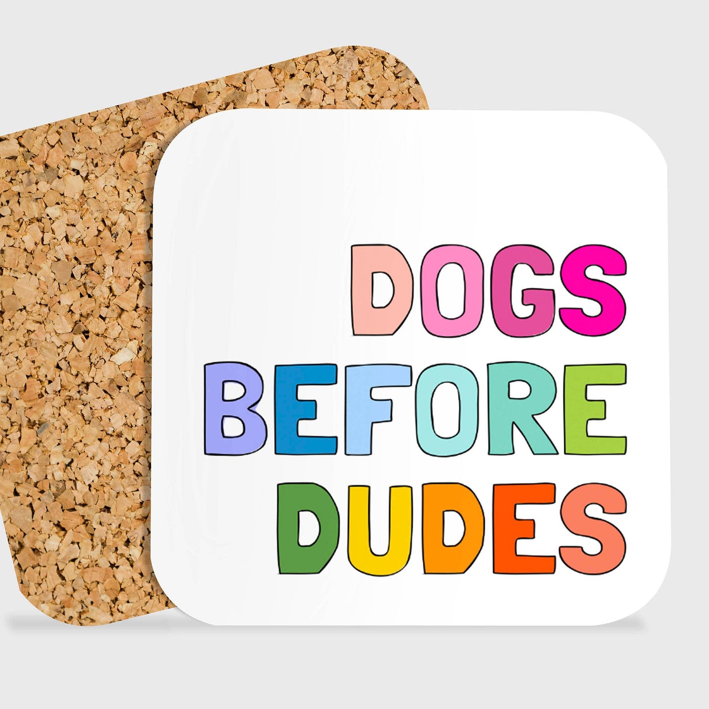 Dogs Before Dudes Coaster
