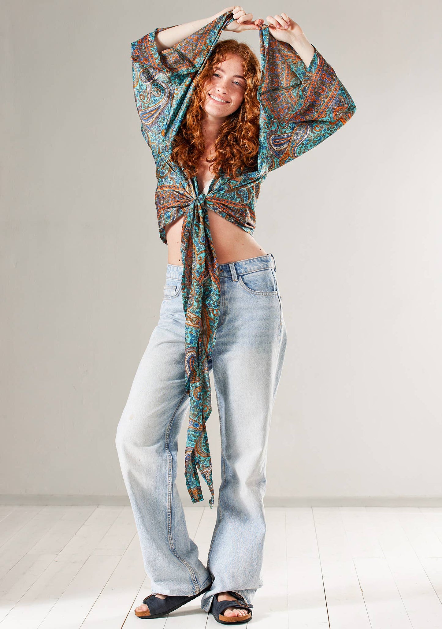 Namaste - Recycled Sari Wrap Top