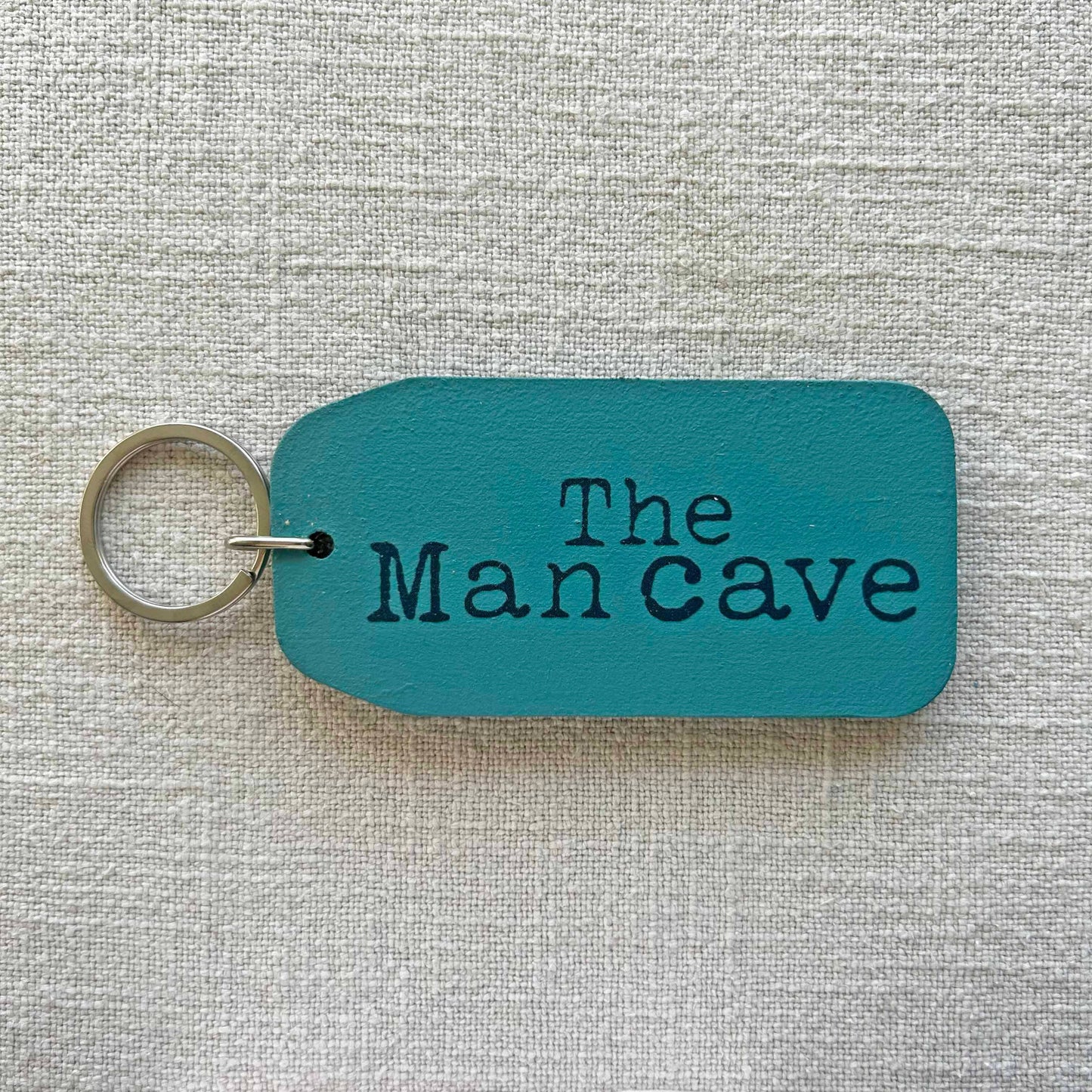 The Wooden Postcard Company - The Man Cave - Wooden Key Tag