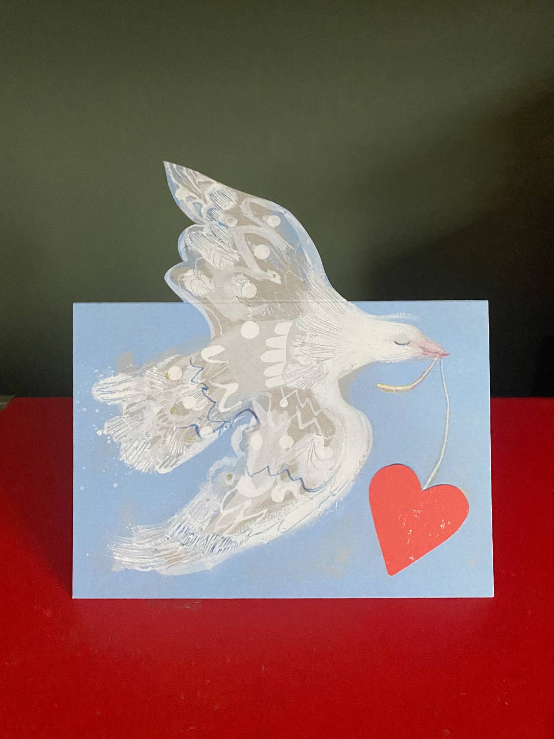 Esther Kent Design - Love Dove Mantelpiece Card