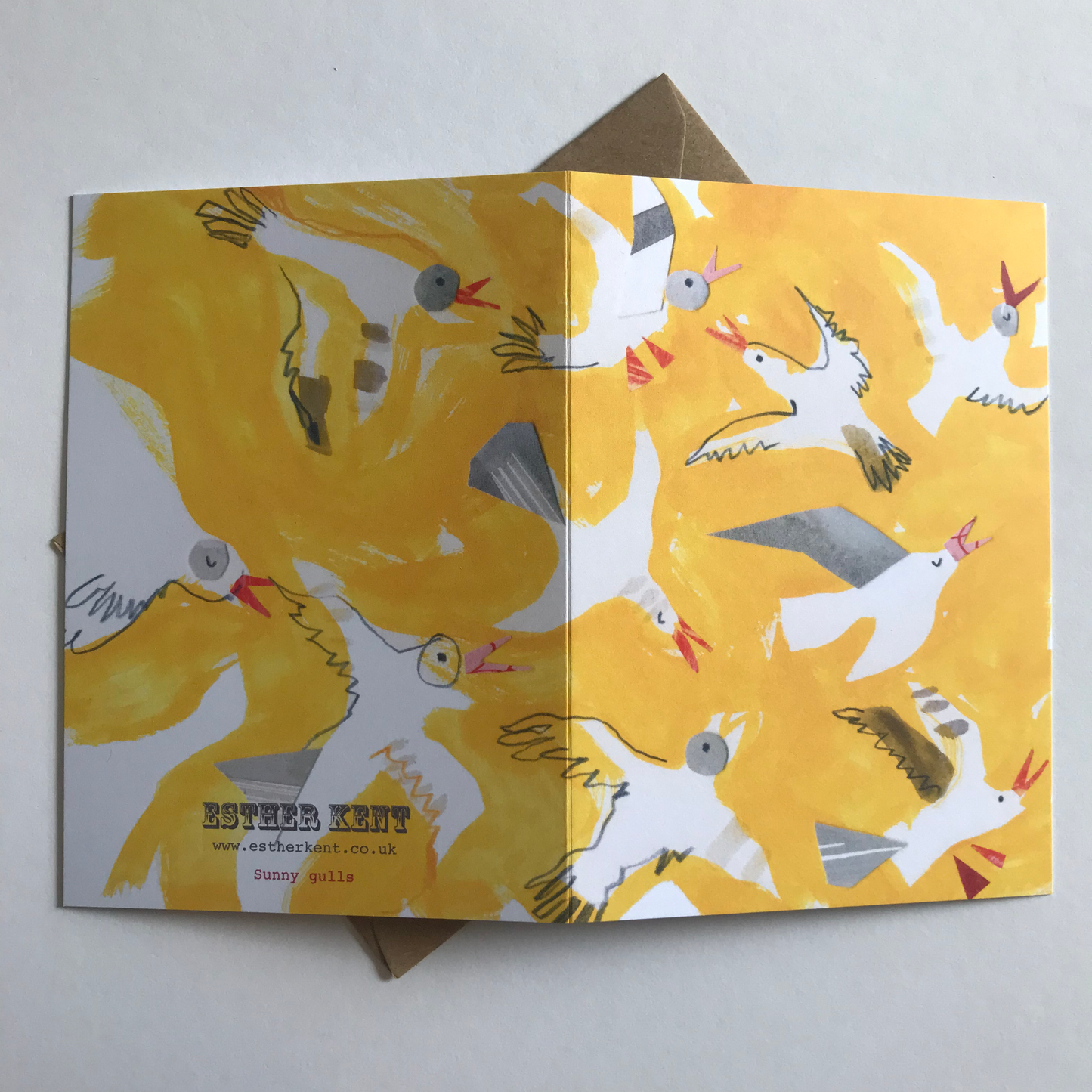 Esther Kent Design - Sunny Gulls Card