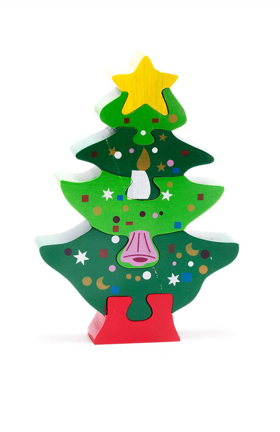 Christmas Tree Wooden Puzzle Seasonal Traditional Wooden Toy
