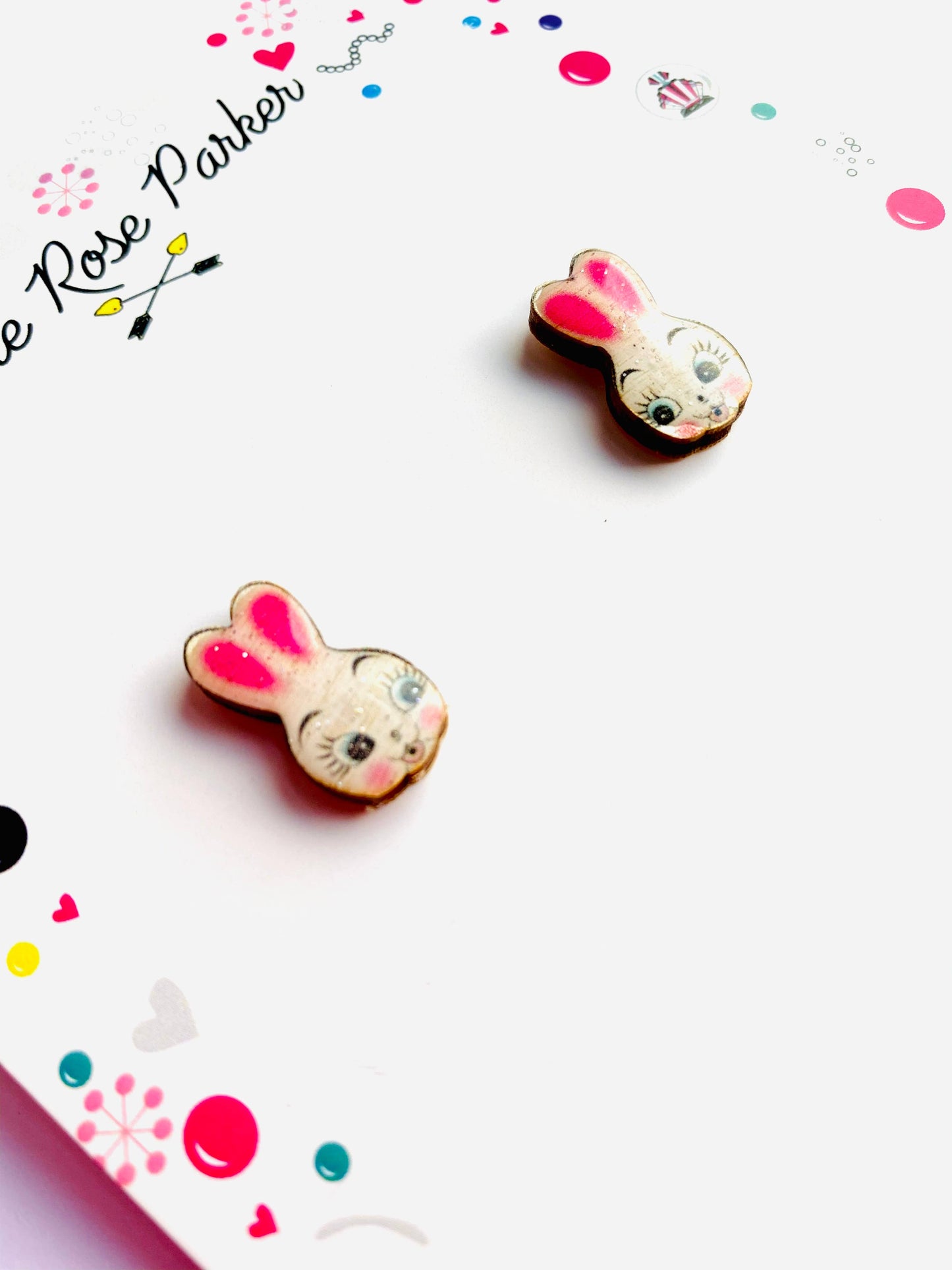 Rosie Rose Parker - Bunny Easter earrings